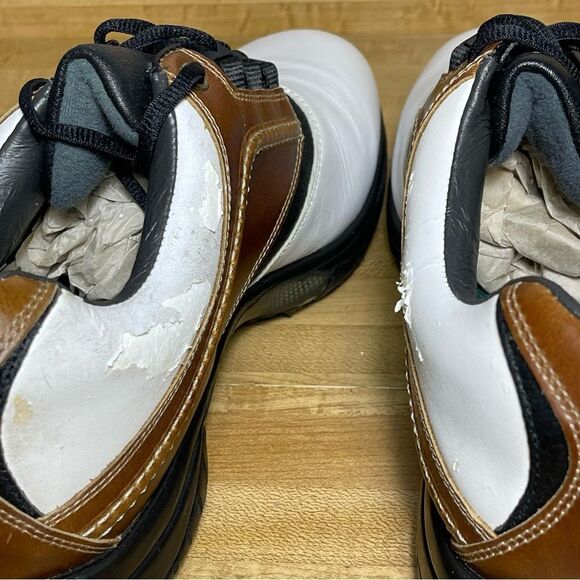 FootJoy Contour Series Mens Size 12 M Golf Shoes Soft Spikes 54108 Brown White main image 9